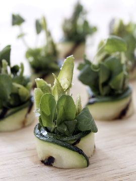 Asparagus and courgette.
