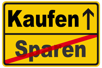 Fototapeta premium Kaufen statt Sparen
