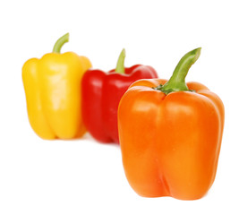 red, yellow and orange pepper