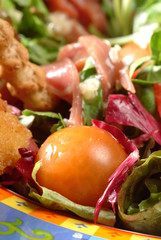 Tomato in fresh salad