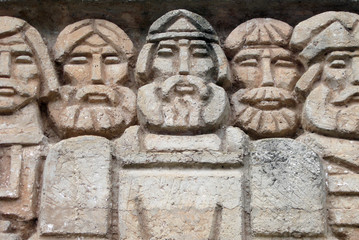 Sculpture in memory of founders of city Saransk