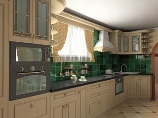 Interior of kitchen