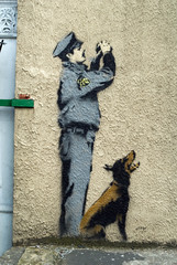 Bansky Graffiti Detail