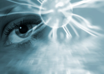 Surreal eye abstract