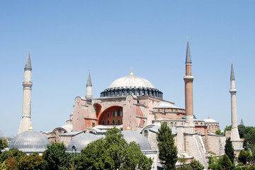 Fototapeta na wymiar Magnificent Hagia Sophia