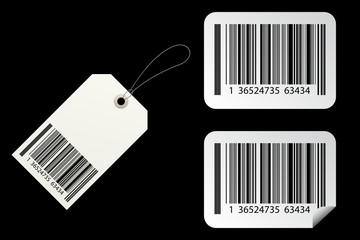 Barcode stickers and Price Tag