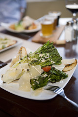 Romaine and Parmesan salad appetizer