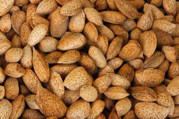 almonds in the market