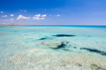 beautiful exotic beach in Mediterranean