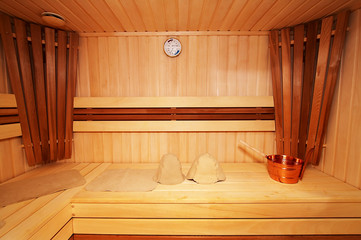 wooden sauna