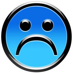 Fototapeta premium Emoticon triste