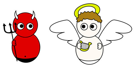 Ángel y demonio