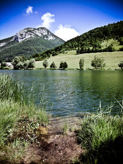 Fototapeta na wymiar Lac La Thuile (Savoie)