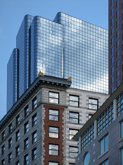 Historic Stone and Modern Glass Office Building