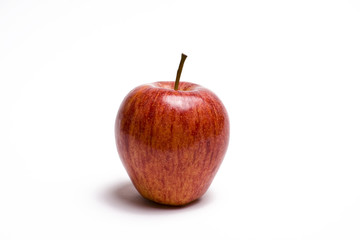Red apple on White
