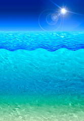 Fototapeta na wymiar visuel océan