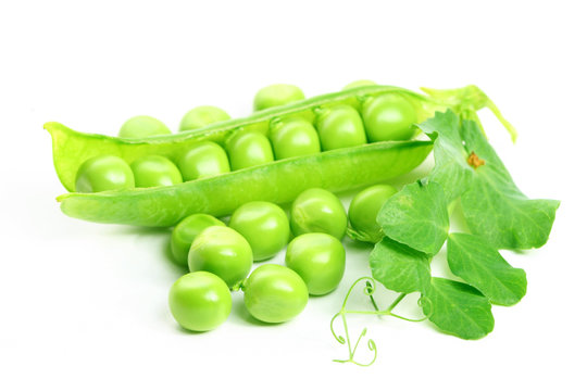 isolated peas