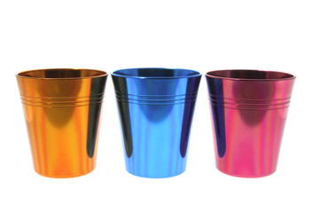 Colored Tin Cups