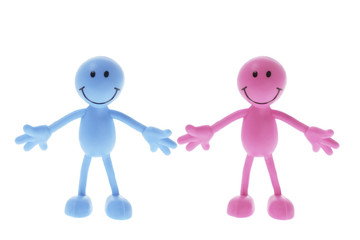 Smiley Rubber Figure