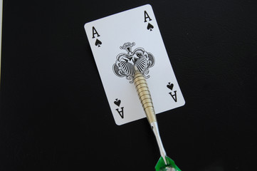 black ass with dart
