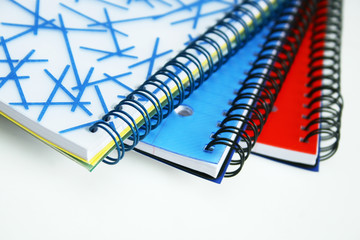 Three notebooks