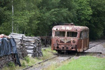 wagon rouillé