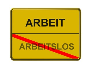 arbeit - arbeitslos
