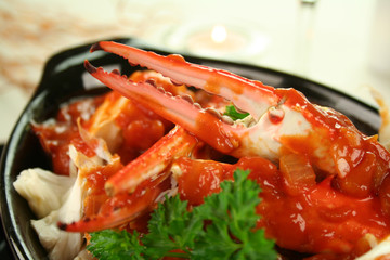 Cracked Crab In Tomato Sauce