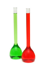 Various tubes isolated on the white background