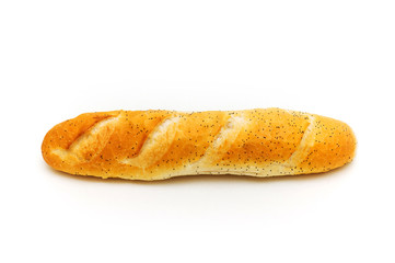 Fresh bread isolated on the white background