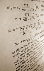 Close up of english Science book