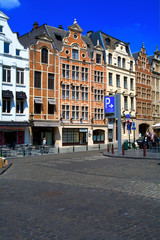 Obraz premium Streets of Brussels, Belgium