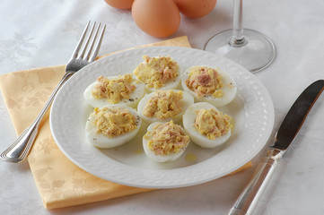 Uova sode al tonno - Antipasto Veneto