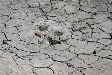 Parched, cracked earth