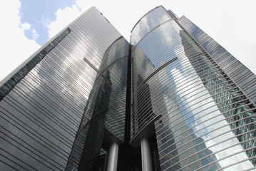 Skyscraper in the Hong Kong financial center.