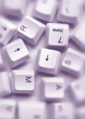 Close up of computer keys