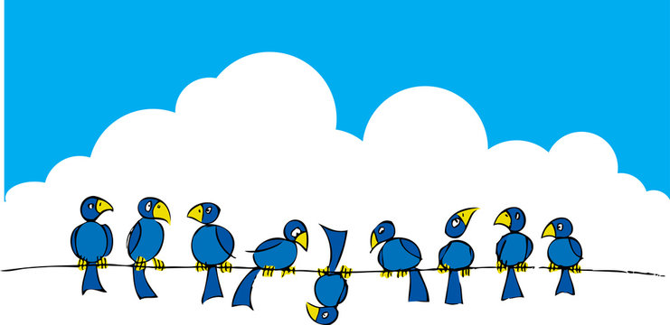Birds on a wire #2