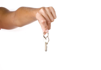 Hand with key