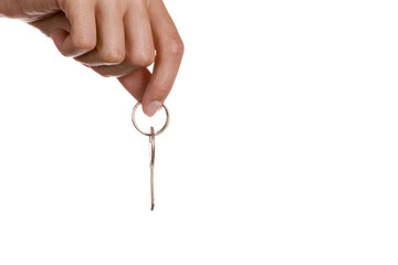 Hand with key