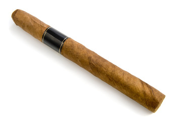cigar over white background