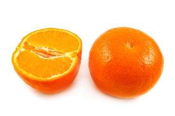 Tangerine isolated on white background