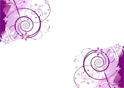 Pink lila Hintergrund Illustration mit Ornament ecken