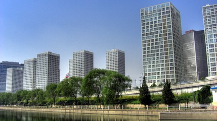 Fototapeta na wymiar Pekin - Skyline (Soho, Guomao)