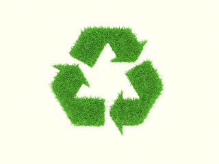 Recycle grass logo