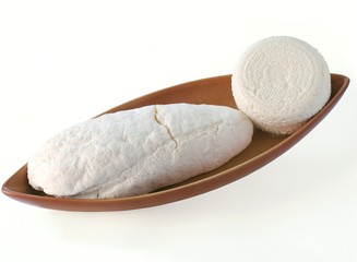 white cottage cheese on ceramic pot