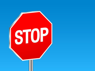 sign stop background