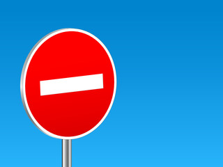 do not enter sign background