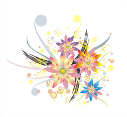 A flower Mix Background