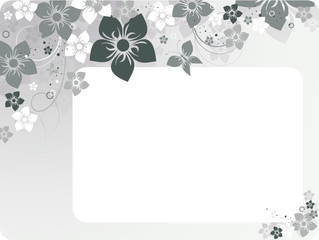 floral vector with copy space for your text