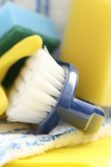 close-ups of cleaning supplies - housework